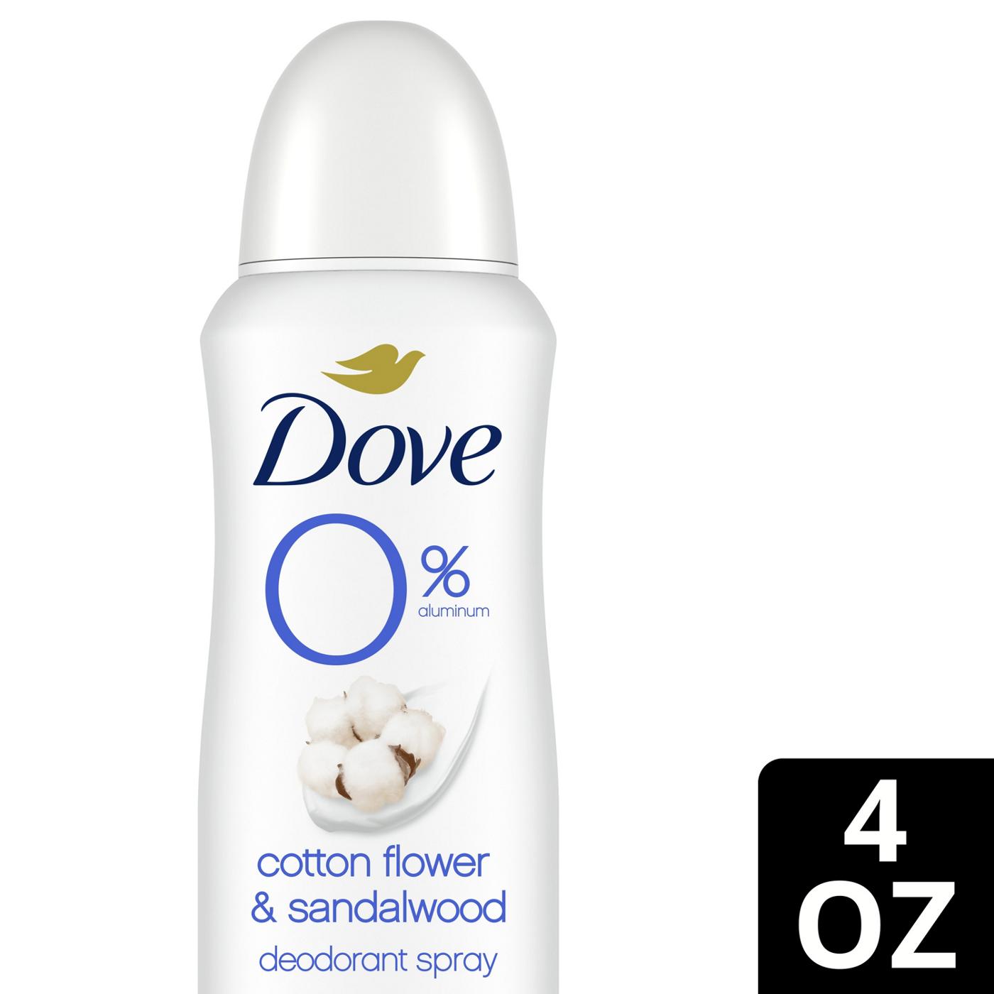 Dove 0 Aluminum Deodorant Spray Cotton Flower & Sandalwood Shop Deodorant & antiperspirant