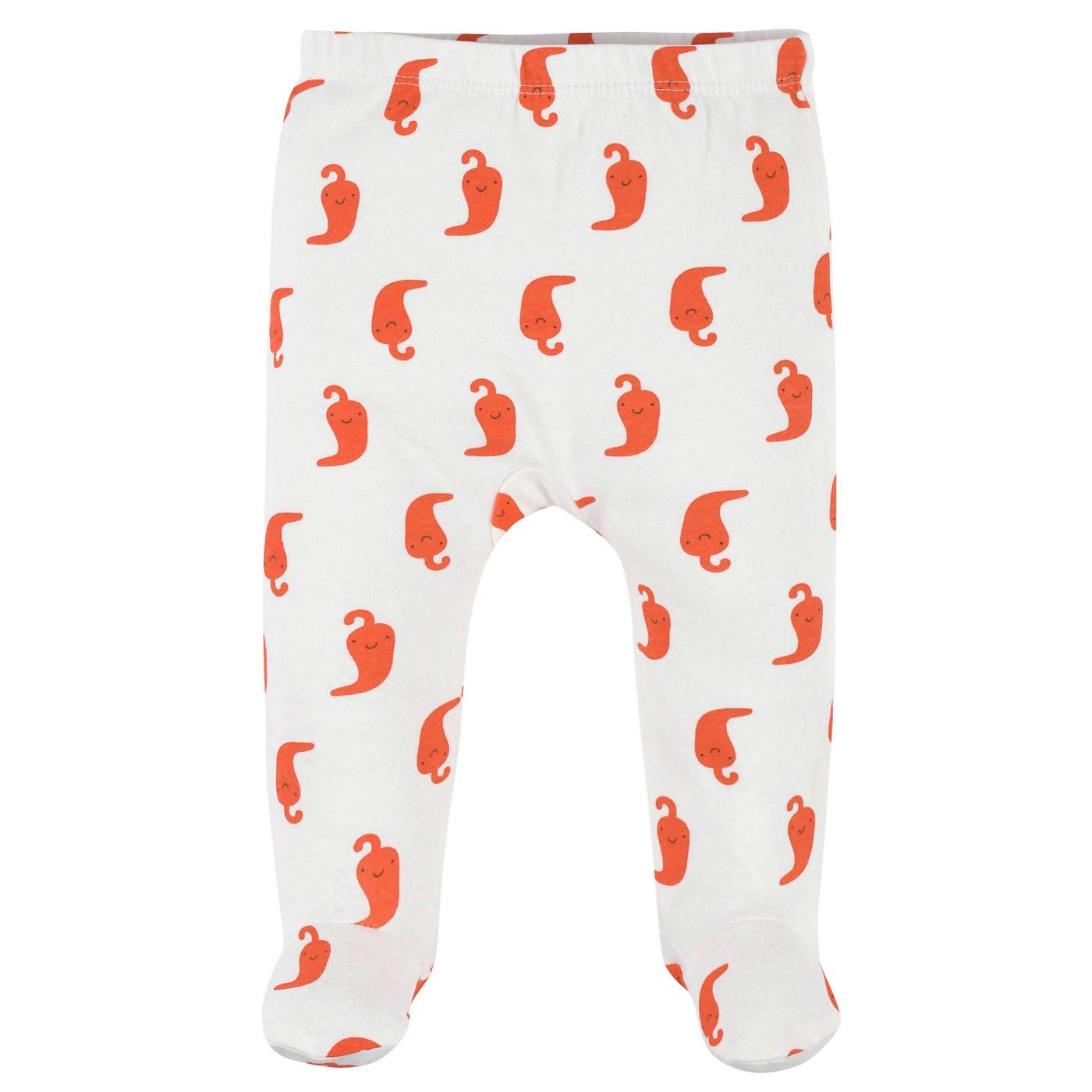 Gerber Baby Neutral Pepper Shirt, Footed, Pant, & Cap Set, 3 pc; image 2 of 4