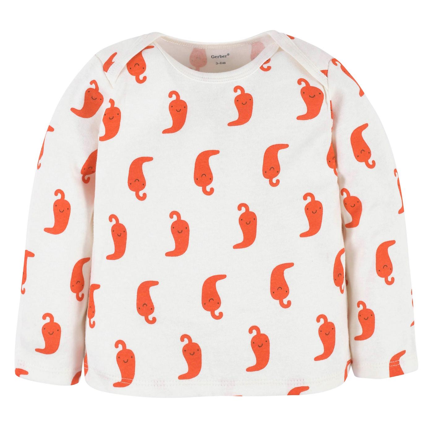 Gerber Baby Neutral Pepper Shirt, Footed, Pant, & Cap Set, 3 pc; image 3 of 4