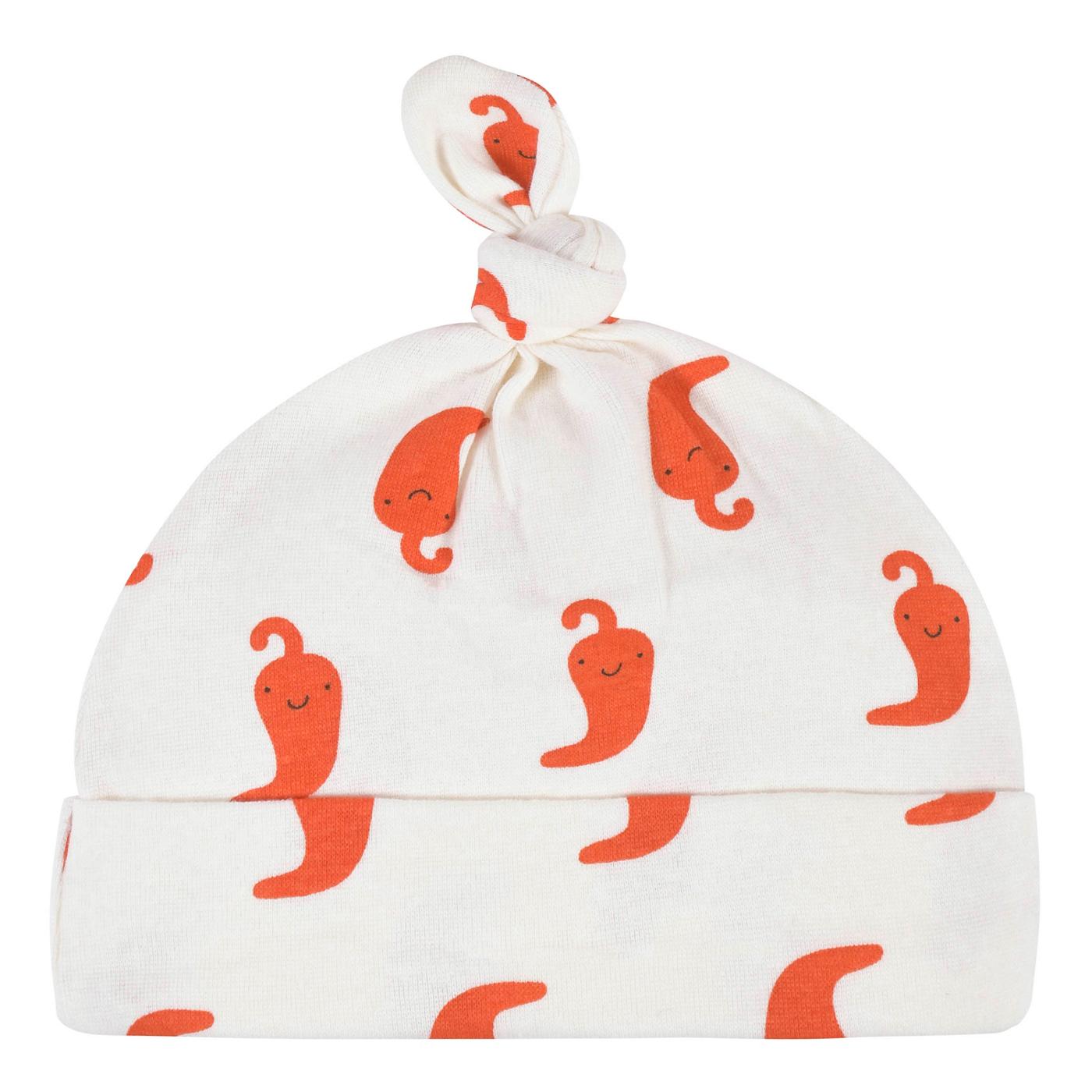 Gerber Baby Neutral Pepper Shirt, Footed, Pant, & Cap Set, 3 pc; image 4 of 4