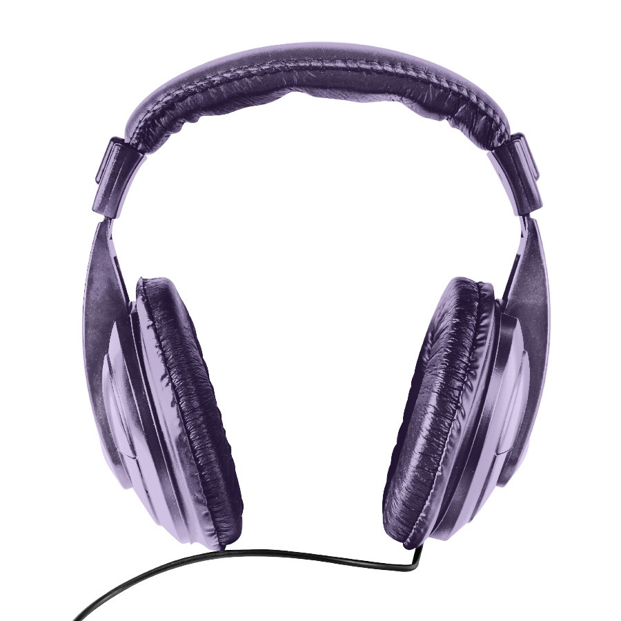 Bytech Wired Cushion Aux Headset Purple Shop Headphones at HEB