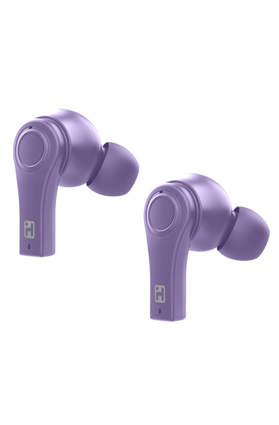 Bytech True Wireless Earbuds with Charging Case - Purple; image 1 of 3