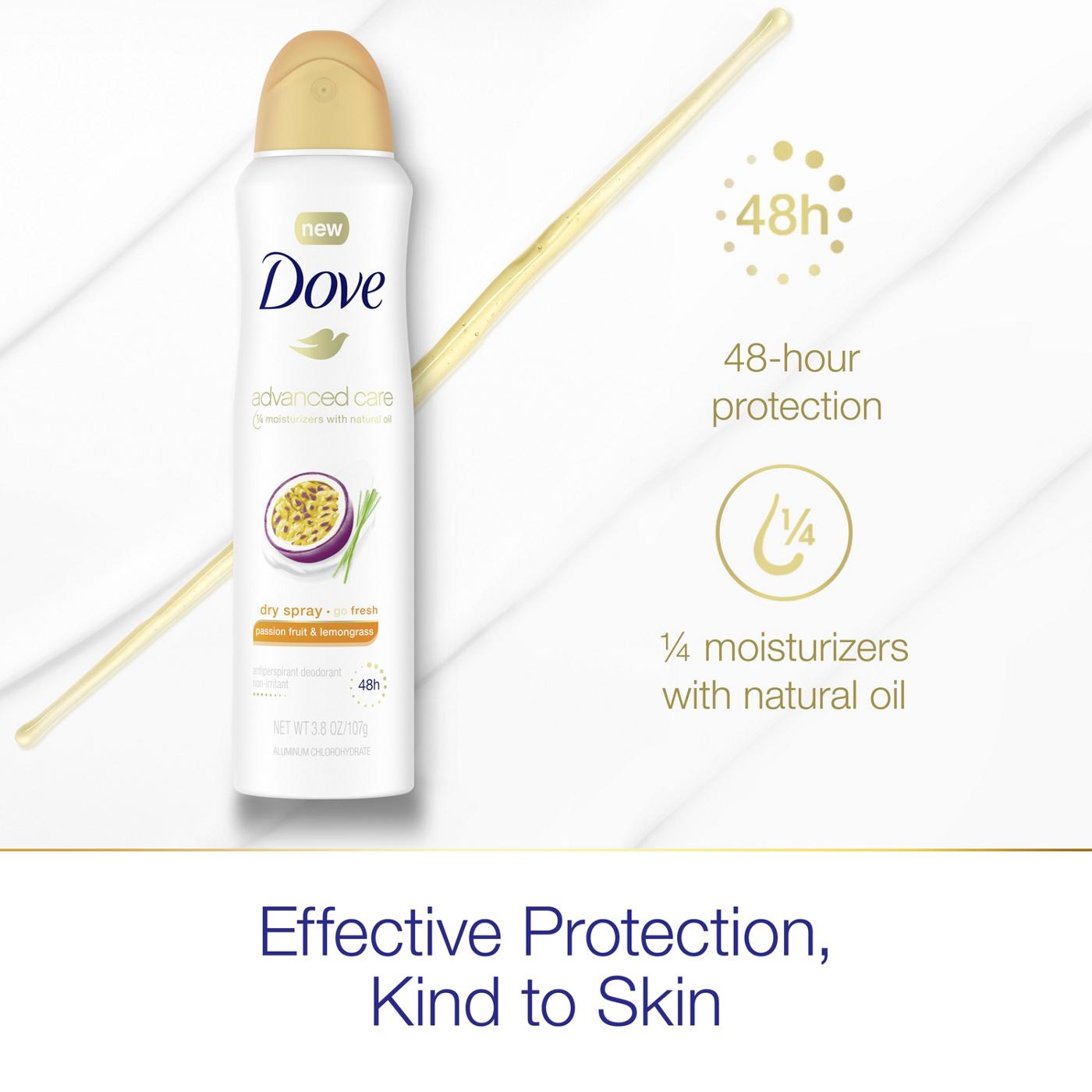 Dove Advanced Care Antiperspirant Deodorant Passion Fruit & Lemongrass; image 3 of 4