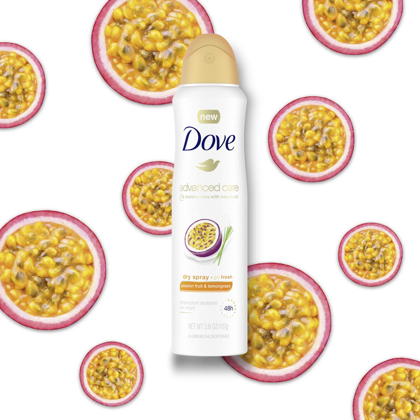 Dove Advanced Care Antiperspirant Deodorant Passion Fruit & Lemongrass; image 4 of 4