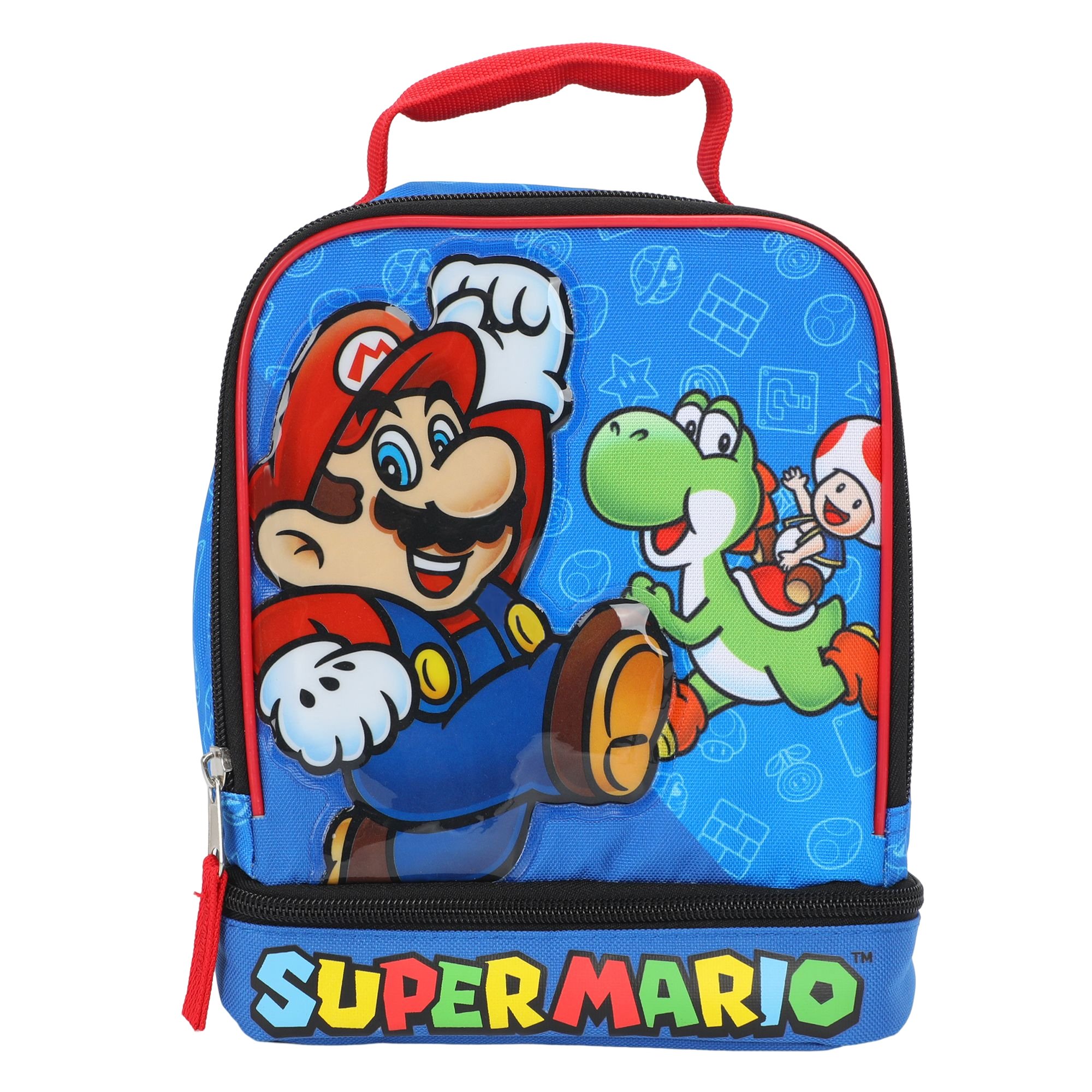  Nintendo Super Mario Bros. Characters Lunch Bag : Home & Kitchen