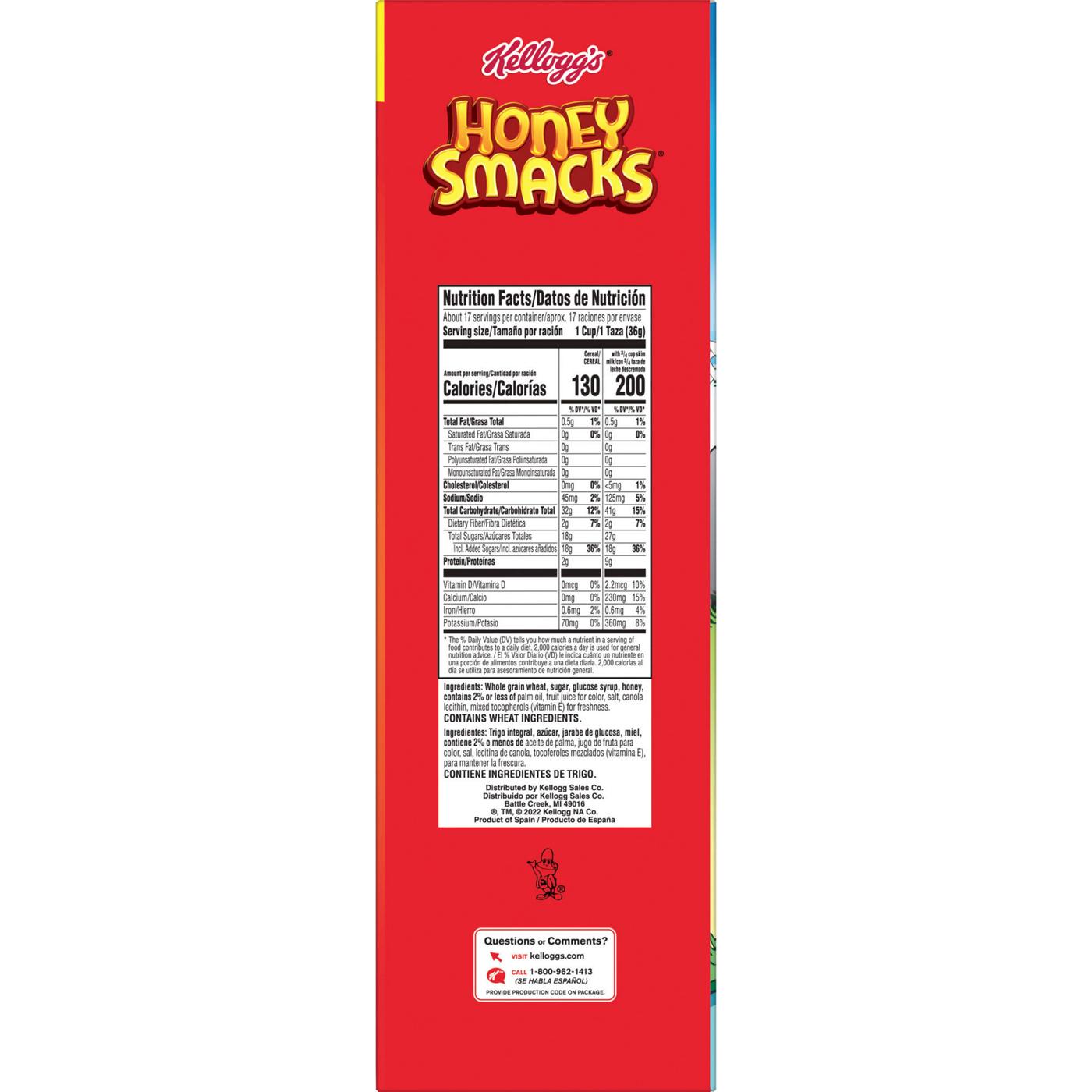 Kellogg's Honey Smacks Cereal - Family Size; image 8 of 9