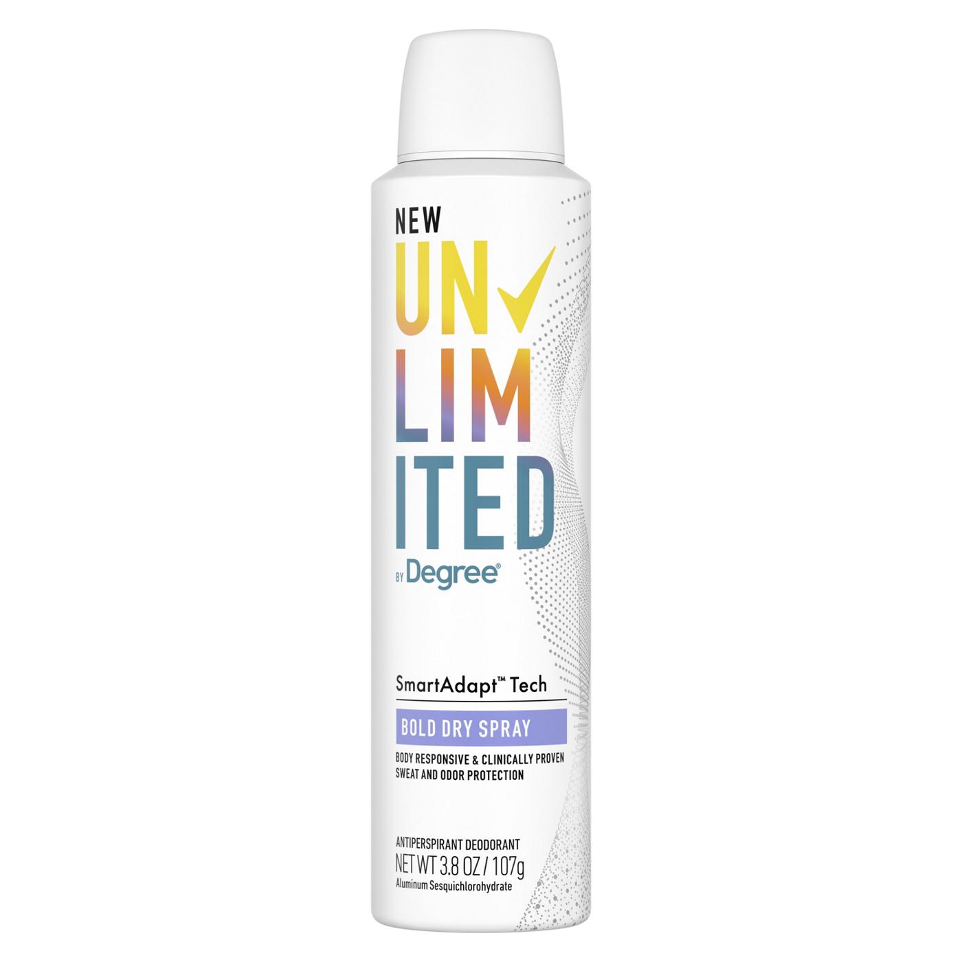 Degree Unlimited Antiperspirant Deodorant Spray Bold; image 1 of 10