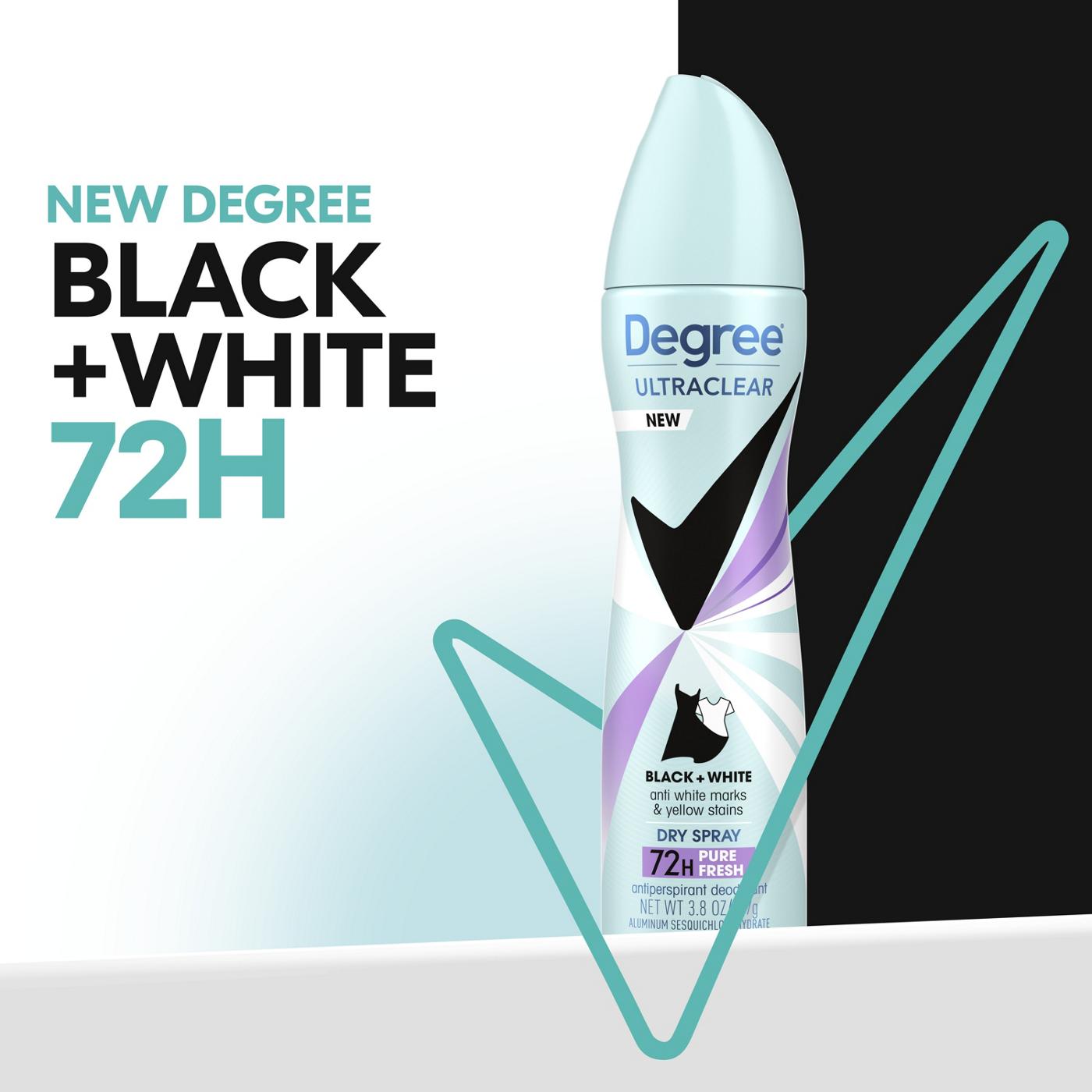 Degree 72 Hr UltraClear Antiperspirant Deodorant Dry Spray - Pure Fresh; image 8 of 10