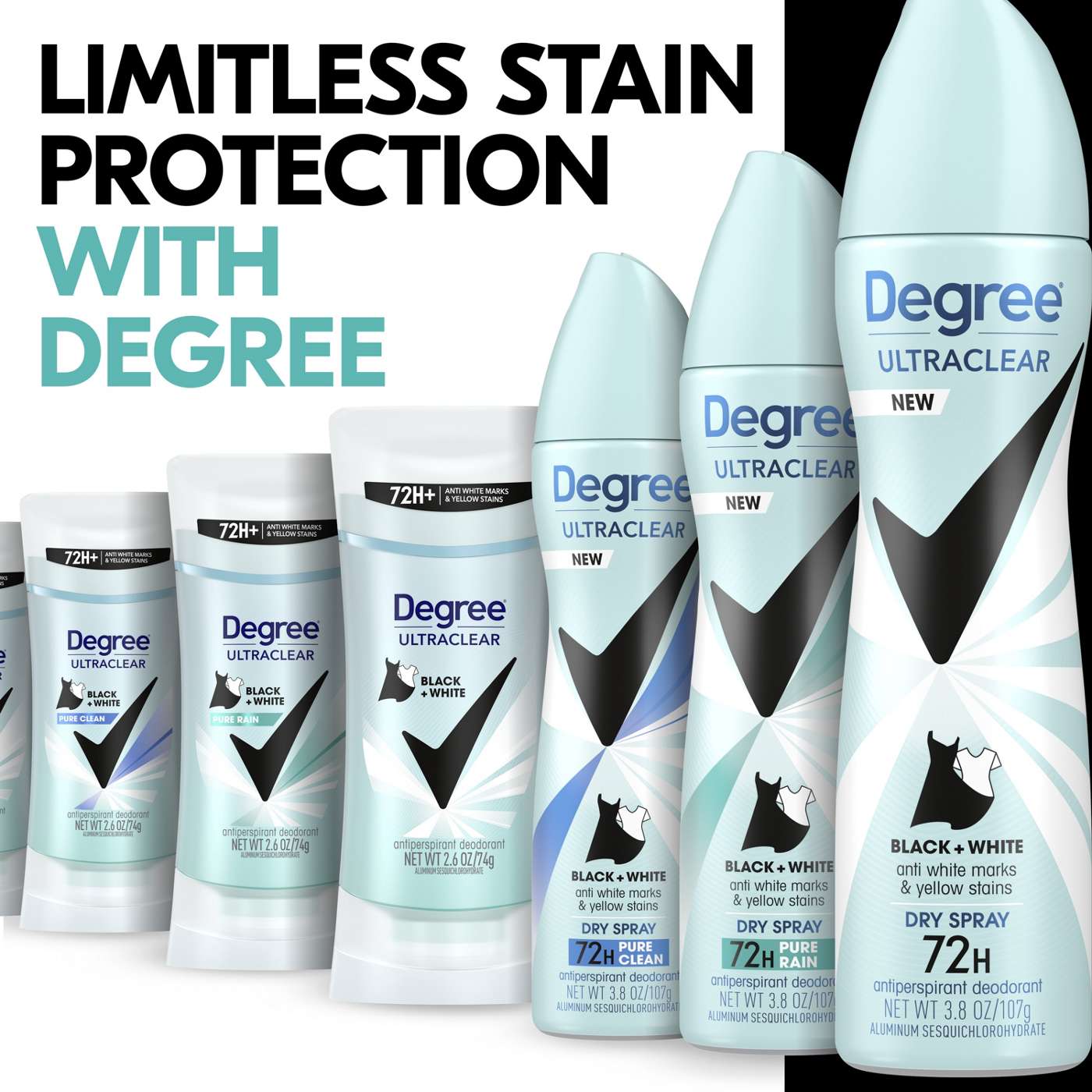 Degree 72 Hr UltraClear Antiperspirant Deodorant Dry Spray - Pure Fresh; image 10 of 10