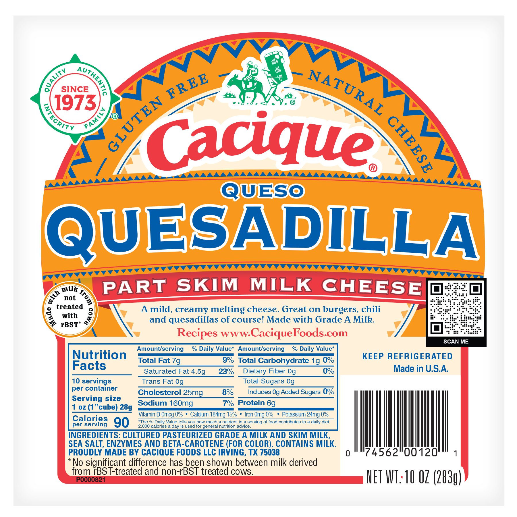 Cacique Queso Quesadilla Cheese Shop Cheese at HEB