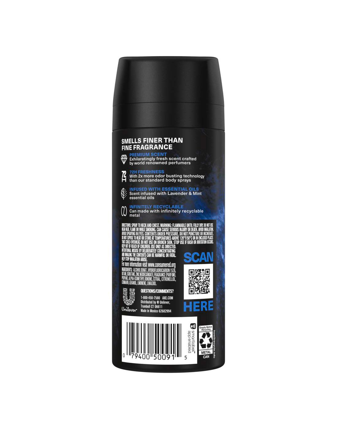 AXE Fine Fragrance Collection Premium Deodorant Body Spray for Men Blue  Lavender - Shop Deodorant & Antiperspirant at H-E-B