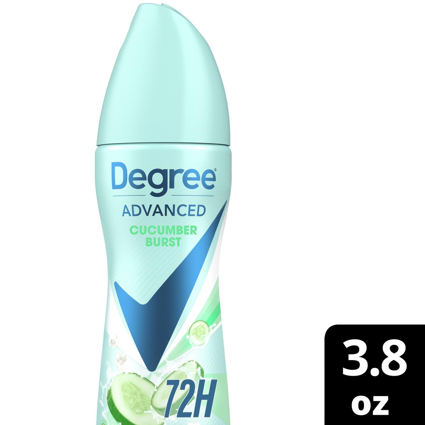 Degree 72 Hr Advanced Antiperspirant Deodorant Dry Spray - Cucumber Burst; image 10 of 10