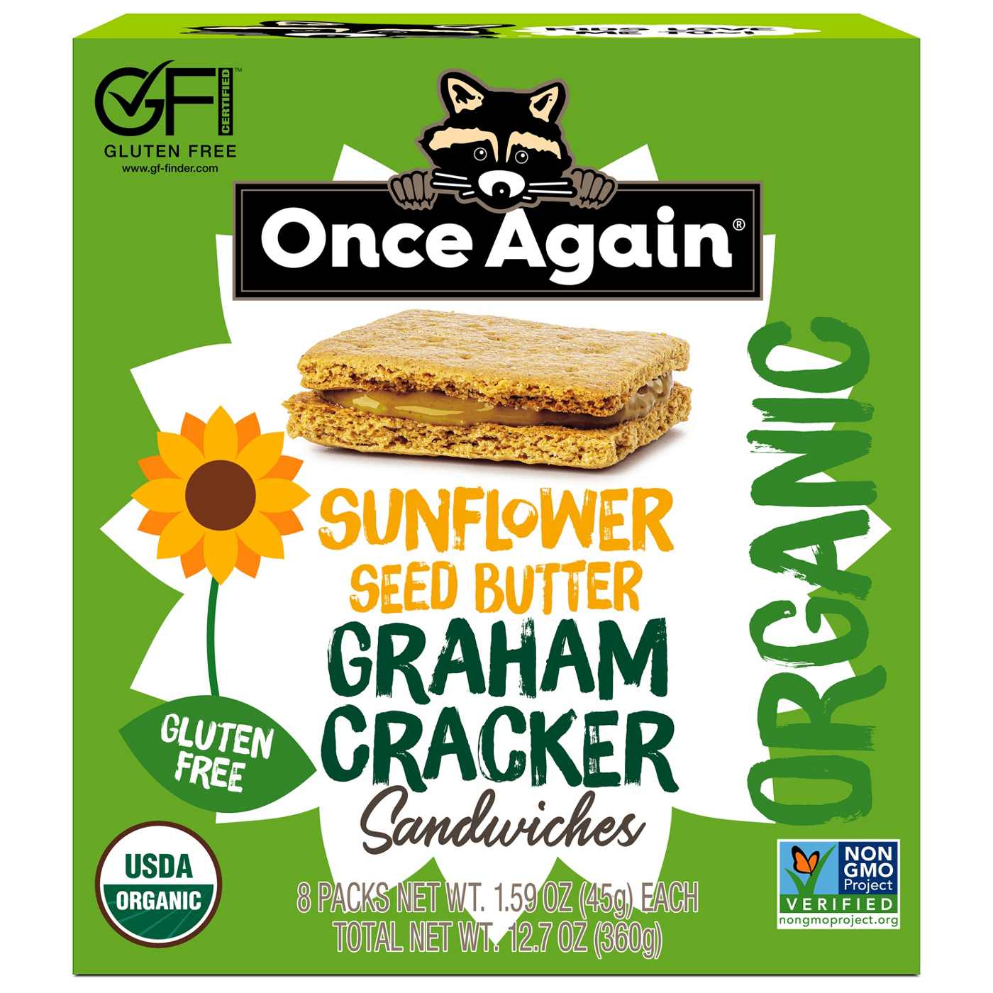 Once Again Sunflower Seed Butter Graham Cracker Sandwich; image 1 of 5