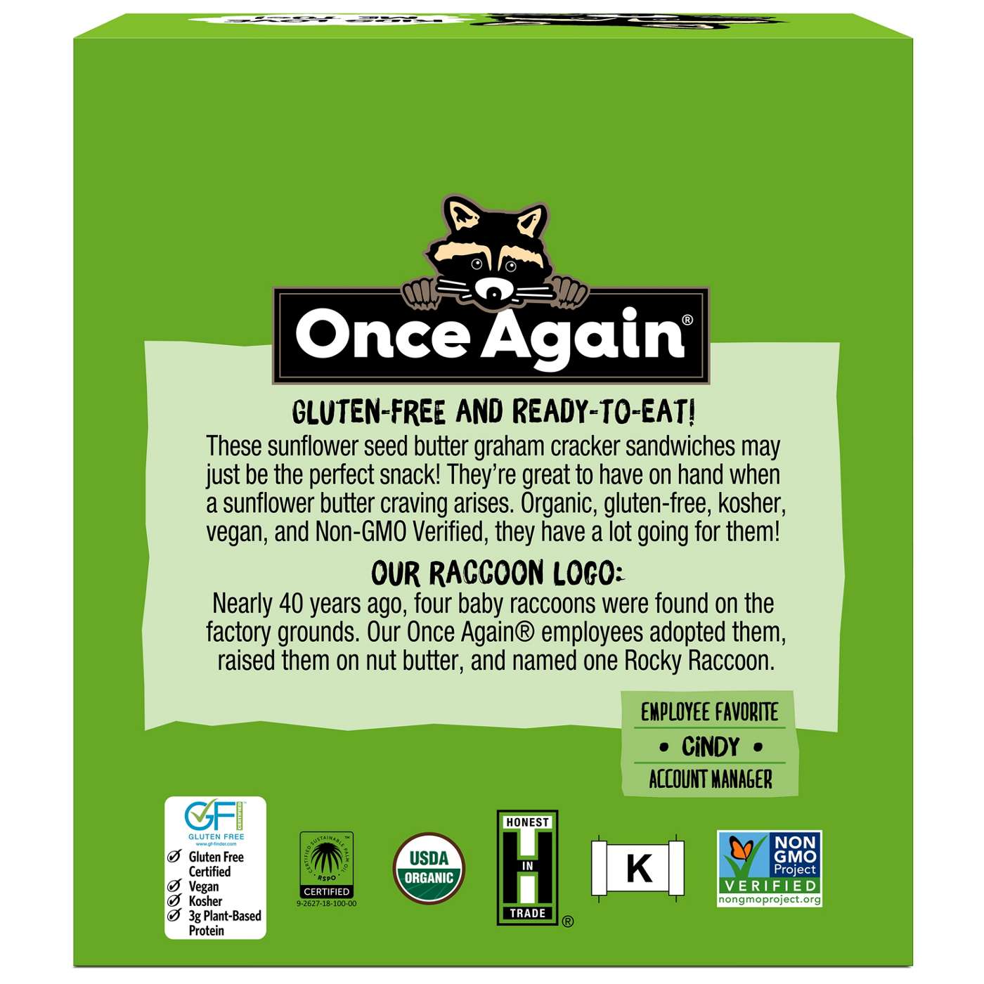 Once Again Sunflower Seed Butter Graham Cracker Sandwich Shop Cookies