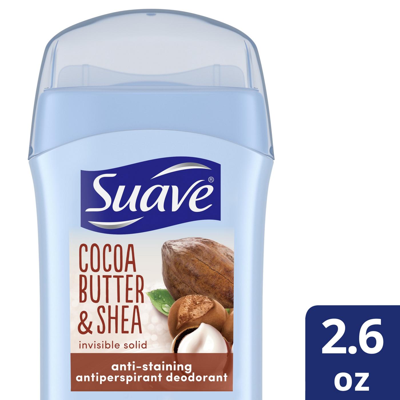 Suave Invisible Solid Antiperspirant Deodorant - Cocoa Butter & Shea; image 2 of 9