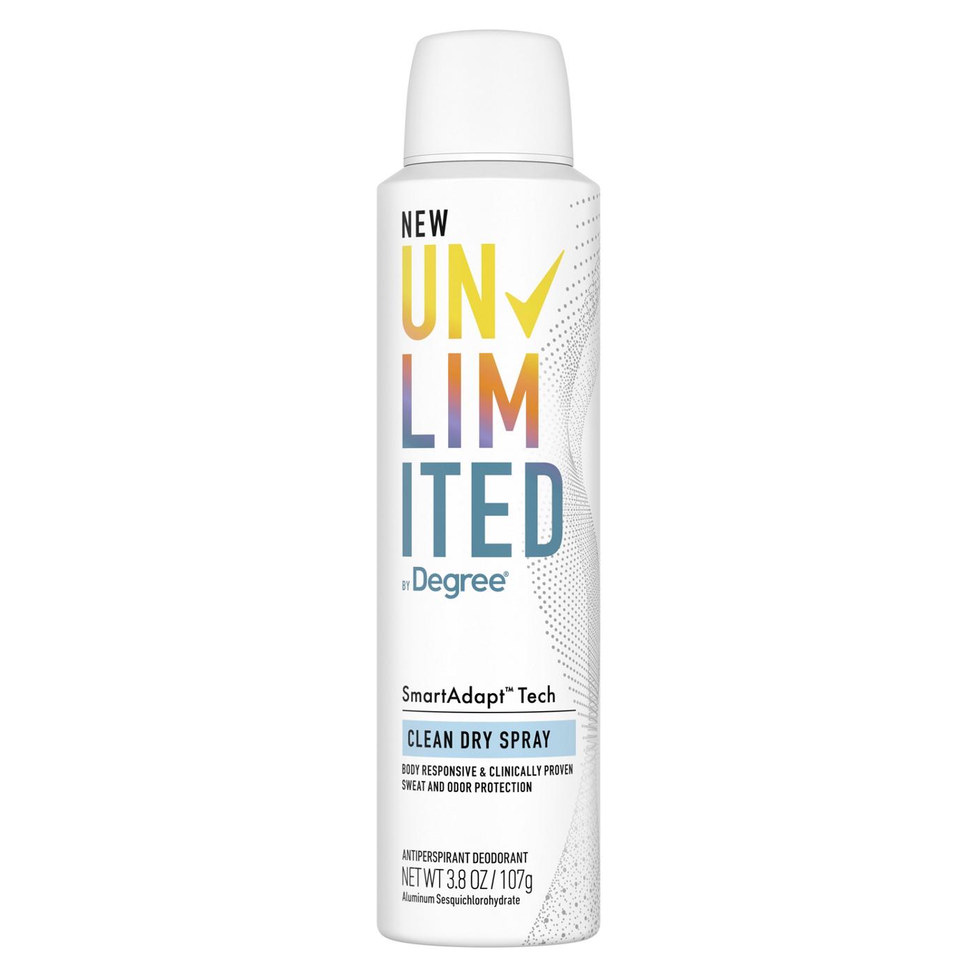 Degree Unlimited Antiperspirant Deodorant Clean; image 1 of 10