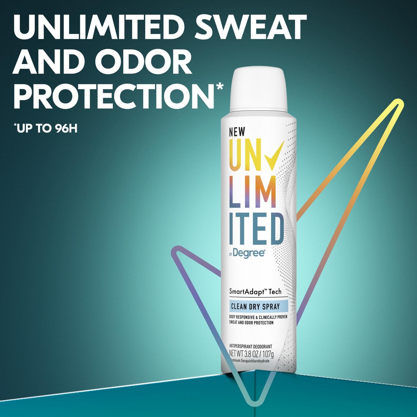 Degree Unlimited Antiperspirant Deodorant Clean; image 7 of 10