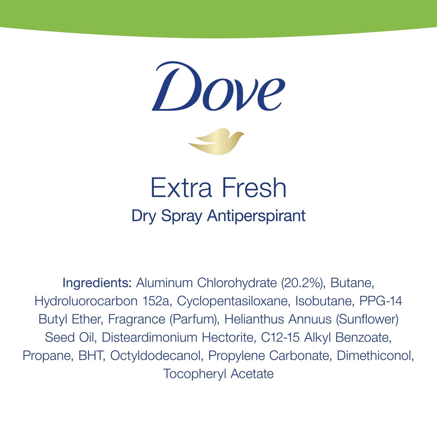 Dove Men+Care Dry Spray Antiperspirant Deodorant Extra Fresh; image 2 of 6