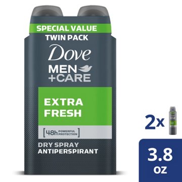 Dove Men+Care Dry Spray Antiperspirant Deodorant Extra Fresh