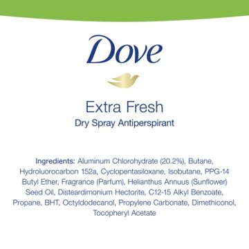 Dove Men+Care Dry Spray Antiperspirant Deodorant Extra Fresh