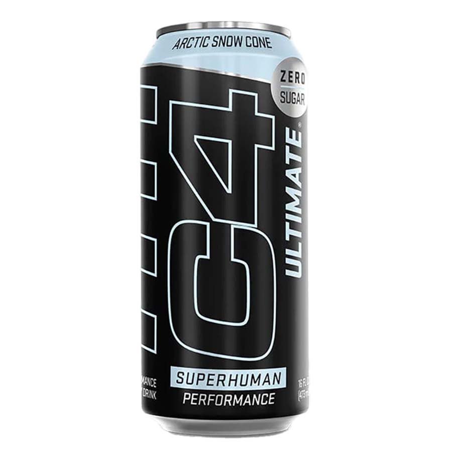 C4 Zero Sugar Ultimate Energy Drink - Arctic Snow Cone, 16 oz