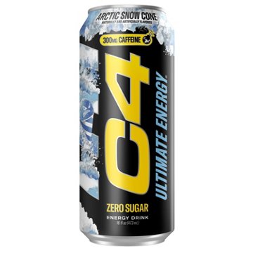 C4 Zero Sugar Ultimate Energy Drink - Arctic Snow Cone