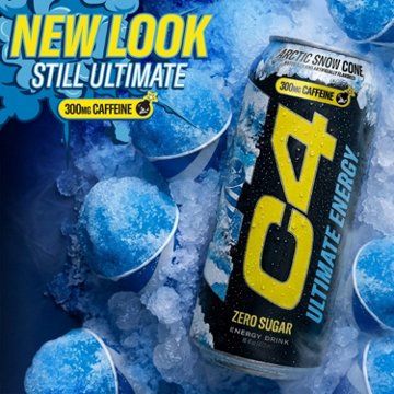 C4 Zero Sugar Ultimate Energy Drink - Arctic Snow Cone