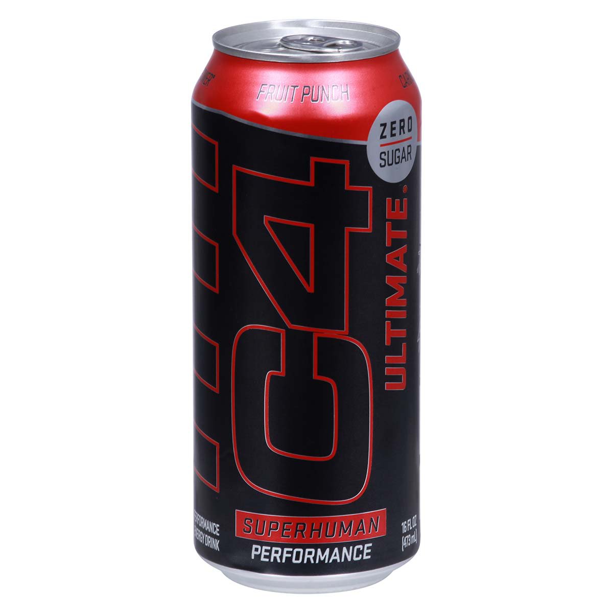 C4 Zero Sugar Ultimate Energy Drink - Fruit Punch, 16 oz