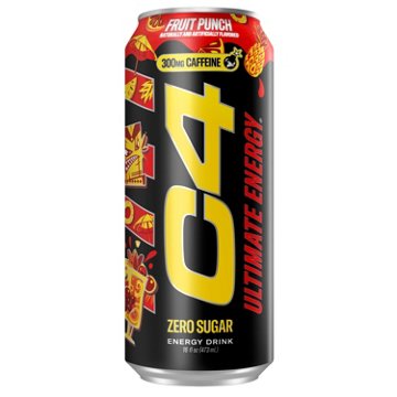 C4 Zero Sugar Ultimate Energy Drink - Fruit Punch