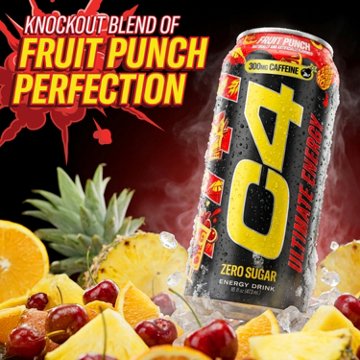 C4 Zero Sugar Ultimate Energy Drink - Fruit Punch