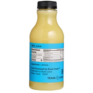 Buda Juice Fresh Lemon Juice (Sold Cold), 16 fl oz