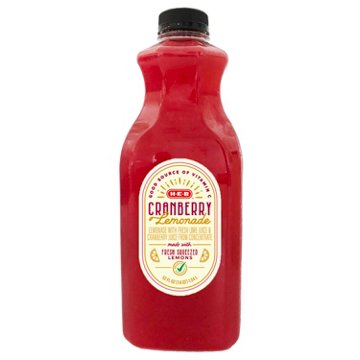 H-E-B Cranberry Lemonade, 52 fl oz