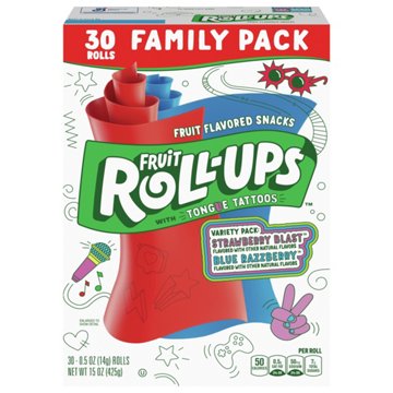Fruit Roll-Ups Variety Family Pack, 30 ct