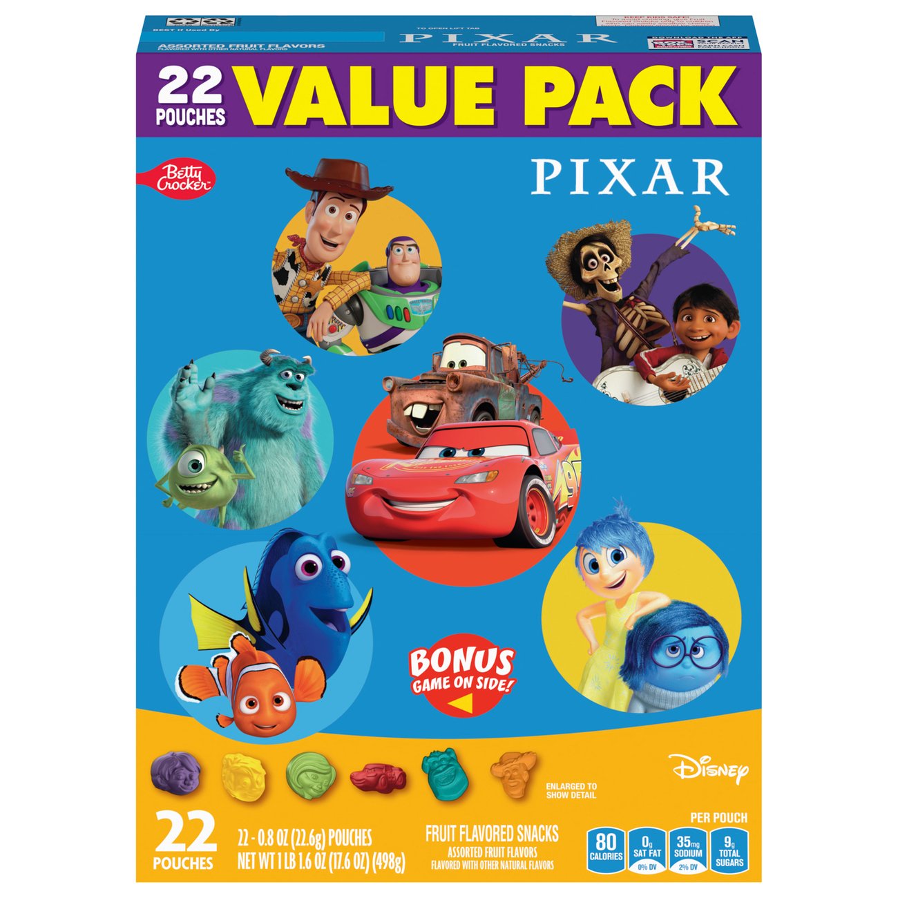 Betty Crocker Pixar Fruit Flavored Snacks - Shop Fruit Snacks at H-E-B