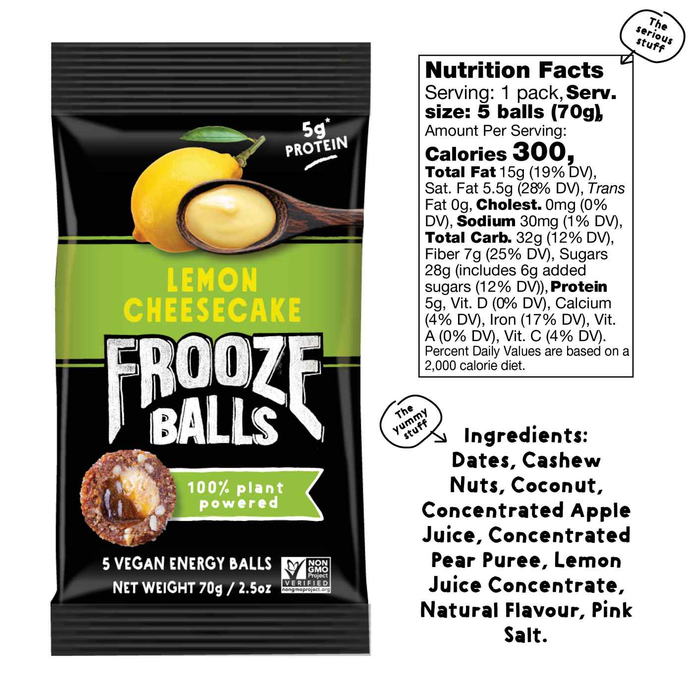 Frooze Balls Lemon Cheesecake Vegan Energy Balls; image 5 of 5