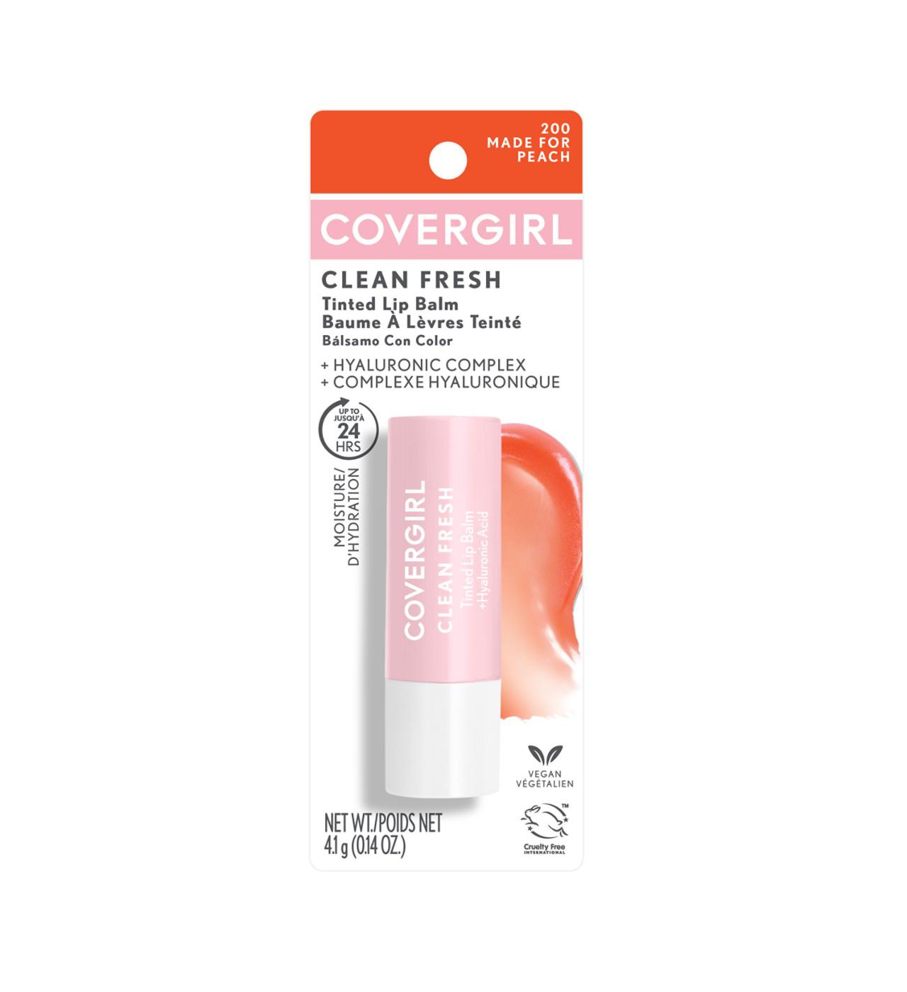 Covergirl Clean Fresh Tinted Lip Balm - Made For Peach; image 1 of 2