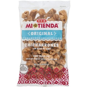 H-E-B Mi Tienda Chicharrones Pork Cracklins - Original, 8 oz