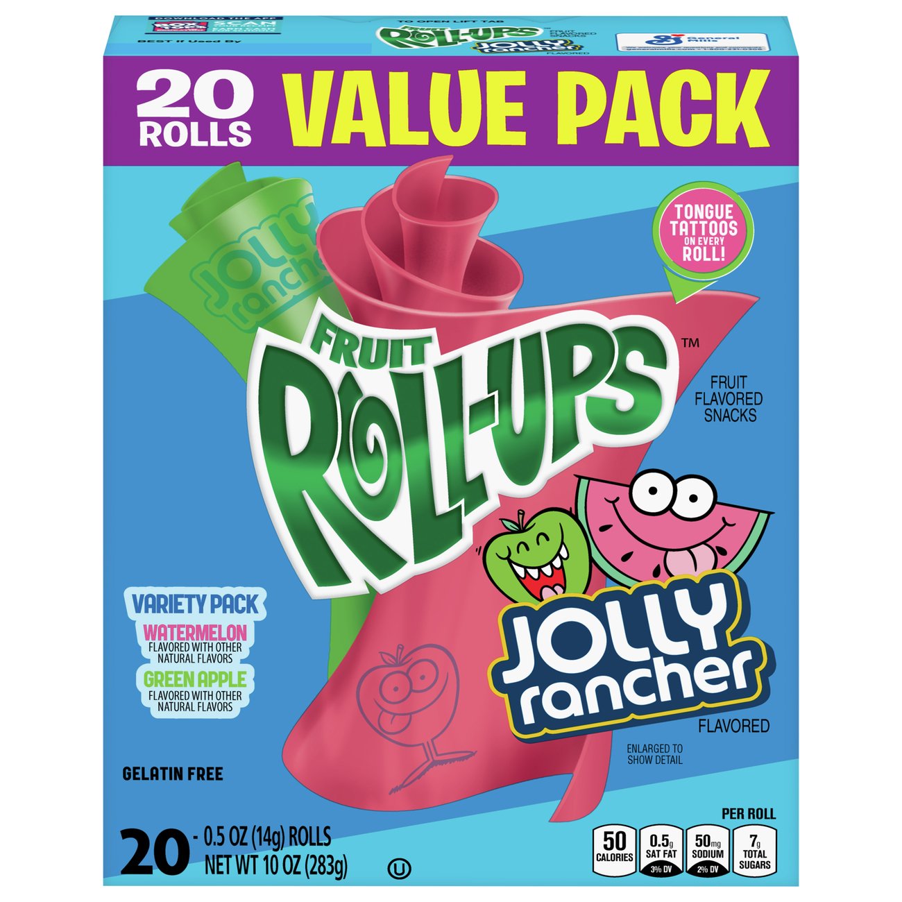 Betty Crocker Fruit Roll Ups Jolly Rancher Fruit Snacks Variety Pack - Shop  Fruit Snacks at H-E-B