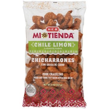 H-E-B Mi Tienda Chicharrones Pork Cracklins - Chile Limon, 8 oz