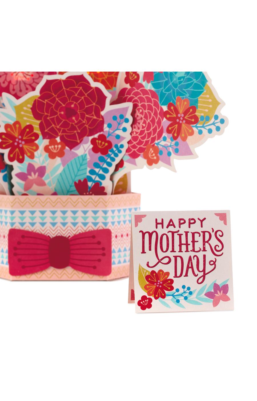 Hallmark Displayable Pot of Flowers, Plays Happy by Pharrell Williams Pop Up Mother's Day Card - S29, S15; image 3 of 6