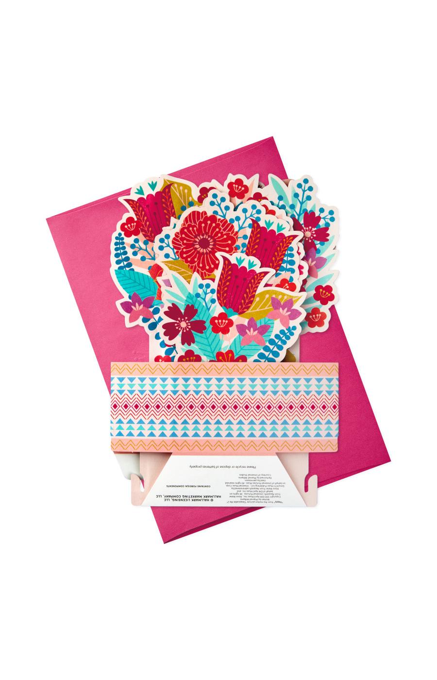 Hallmark Displayable Pot of Flowers, Plays Happy by Pharrell Williams Pop Up Mother's Day Card - S29, S15; image 6 of 6