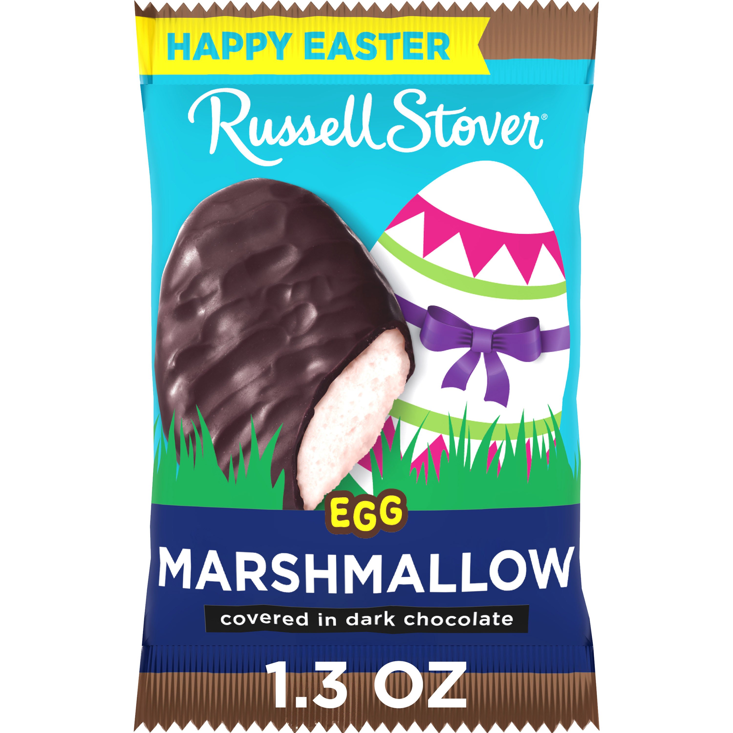 Russell Stover Dark Chocolate Marshmallow Egg Easter Candy - Shop Candy ...