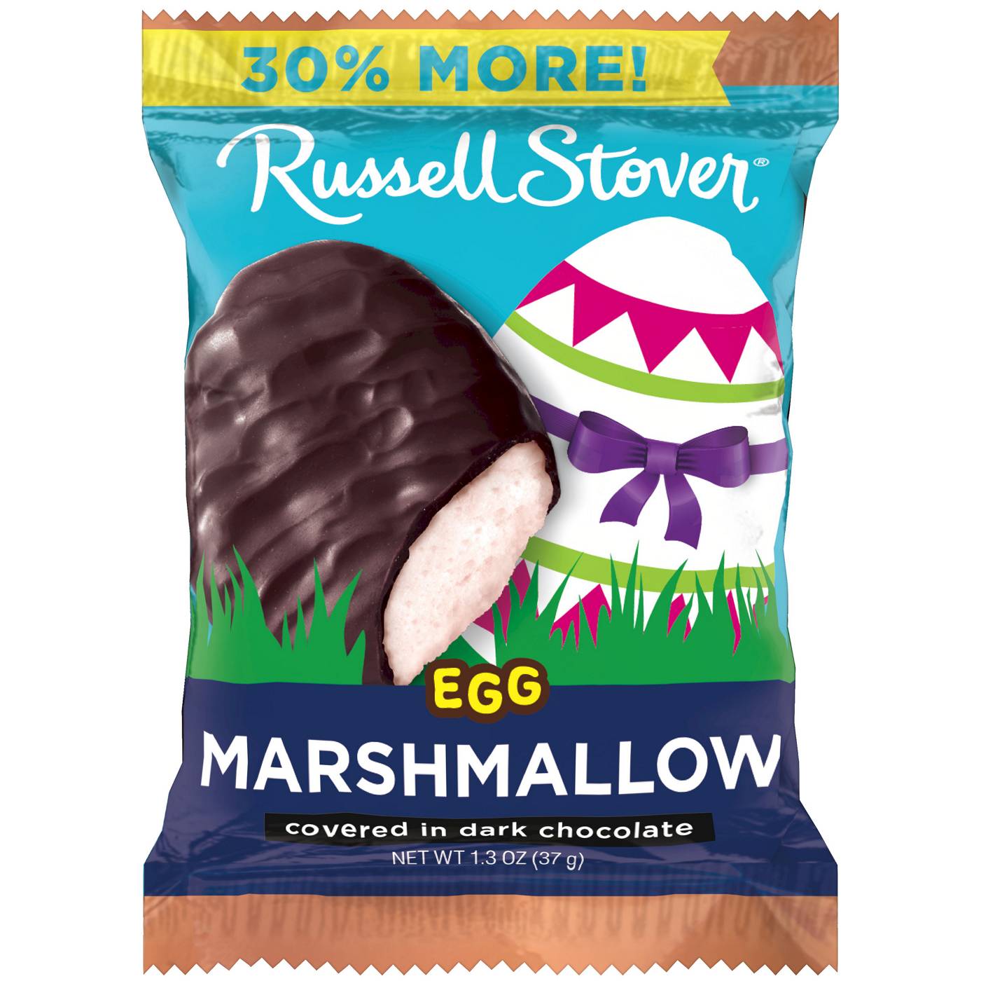 Russell Stover Dark Chocolate Marshmallow Egg Easter Candy; image 1 of 2