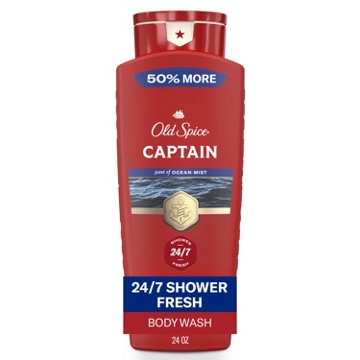 Old Spice Red Collection Body Wash for Men, Captain Scent, 24oz