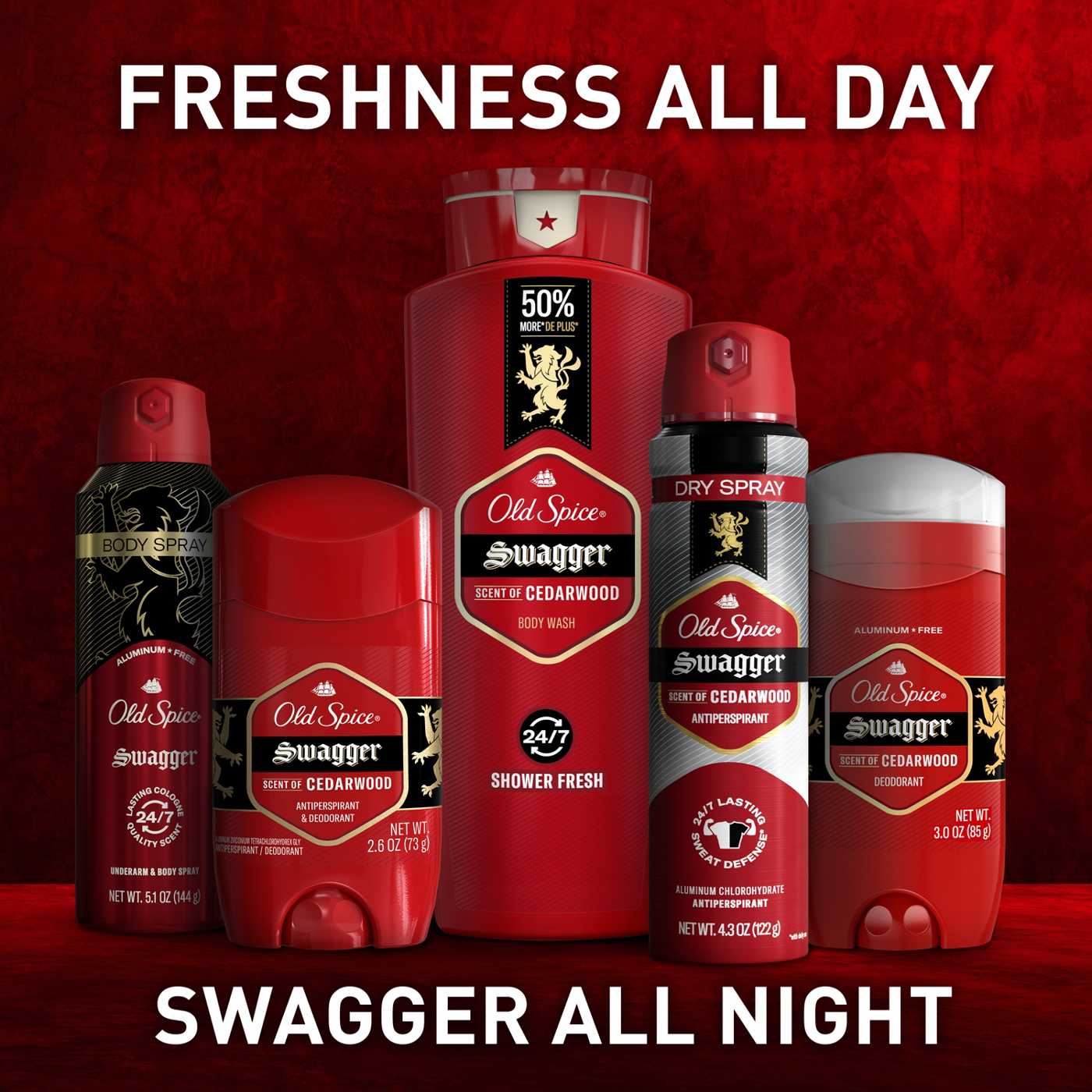 Old Spice Men's Body Wash, Swagger Scent of Cedarwood; image 10 of 10