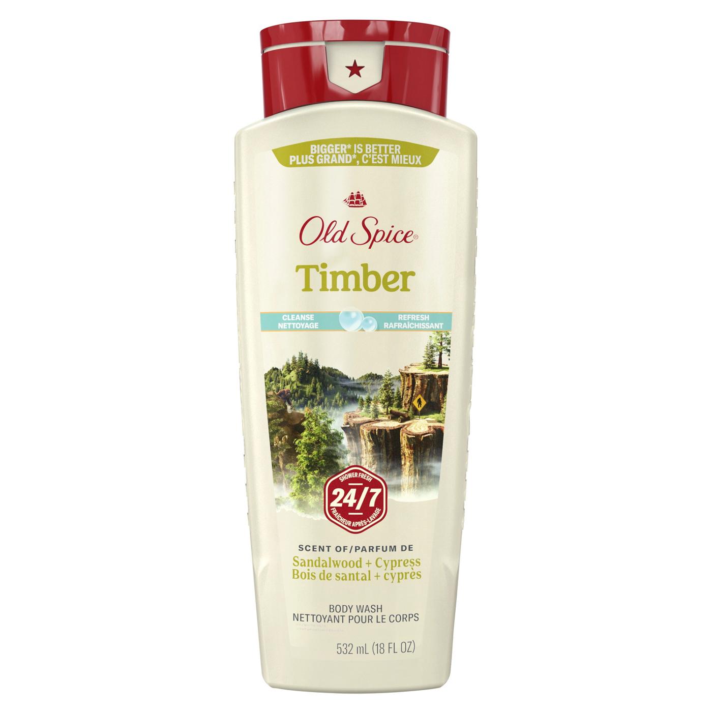 Old Spice Body Wash - Timber with Sandalwood; image 4 of 10