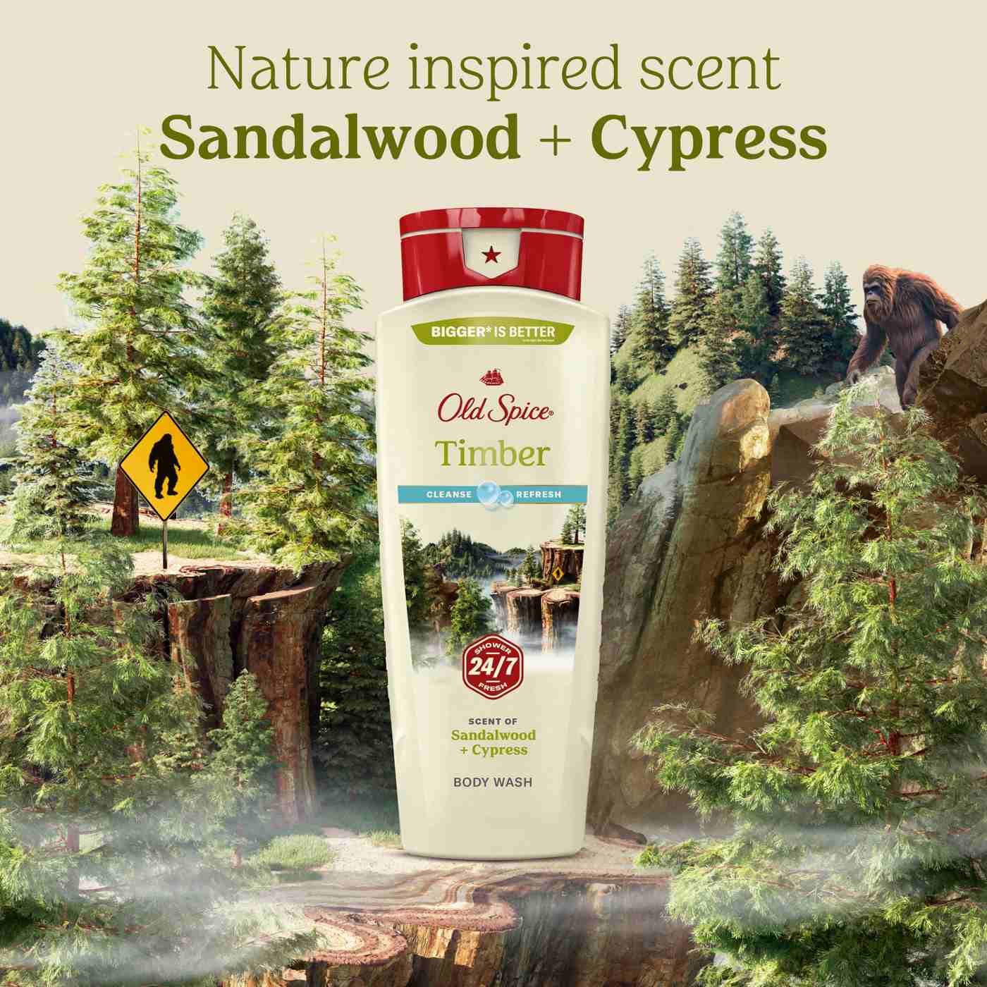 Old Spice Body Wash - Timber with Sandalwood; image 8 of 10