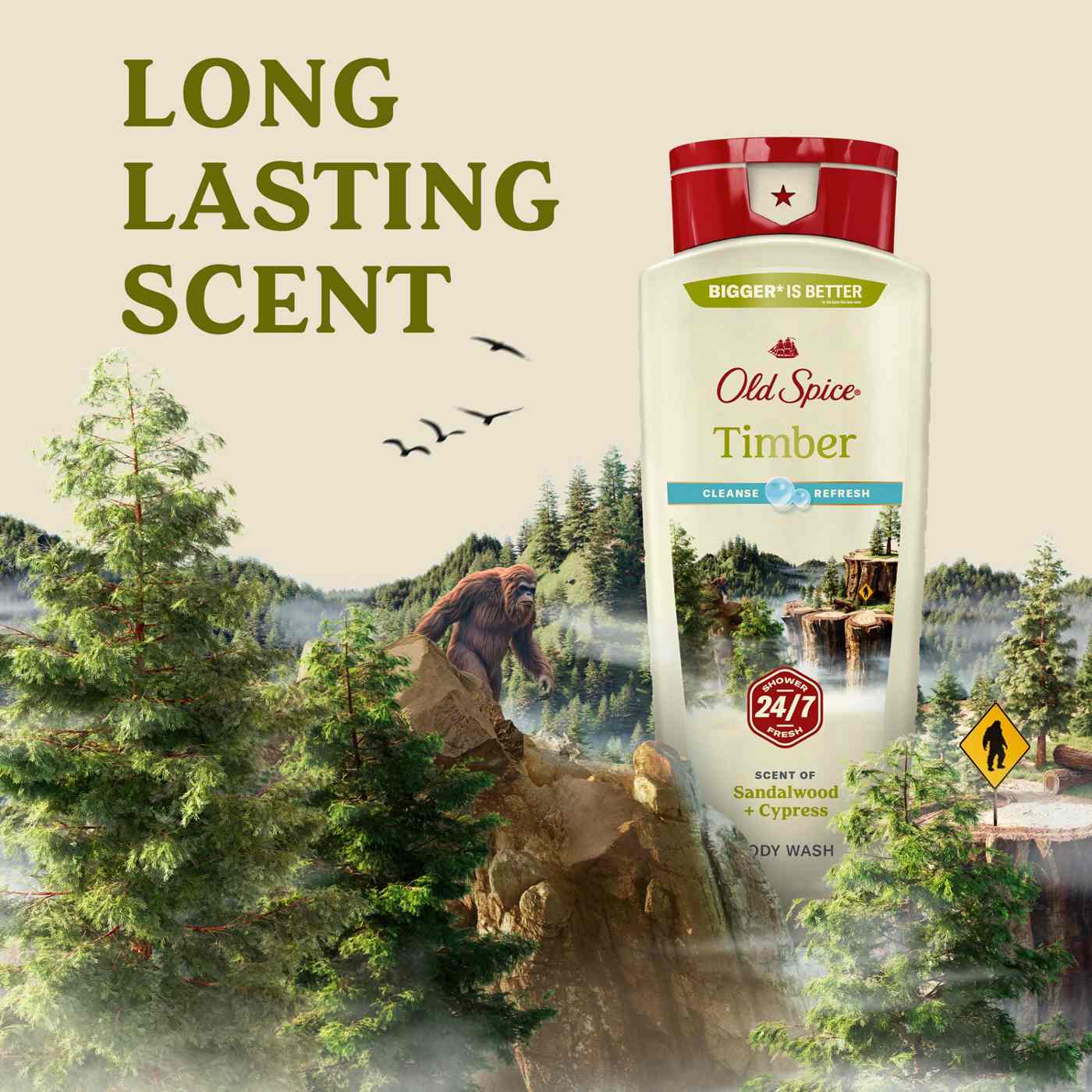 Old Spice Body Wash - Timber with Sandalwood; image 9 of 10