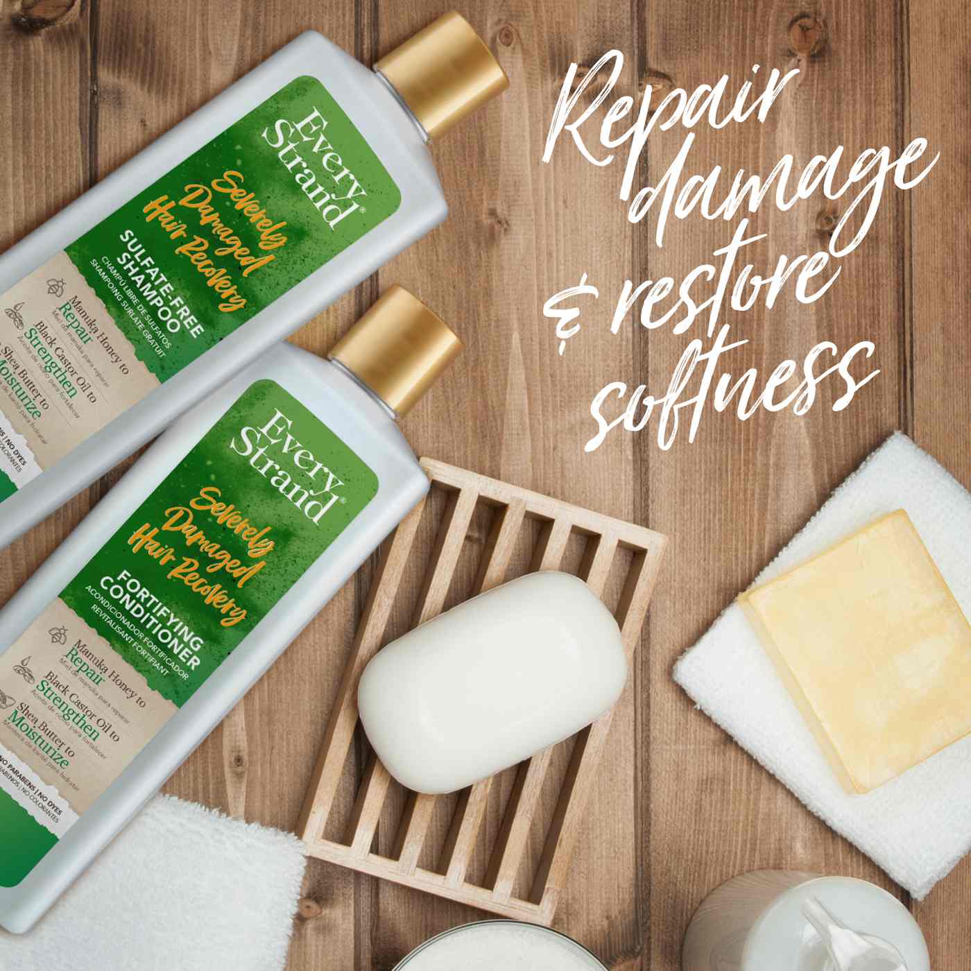 Every Strand Severely Damaged Hair Recovery Conditioner Shop Shampoo