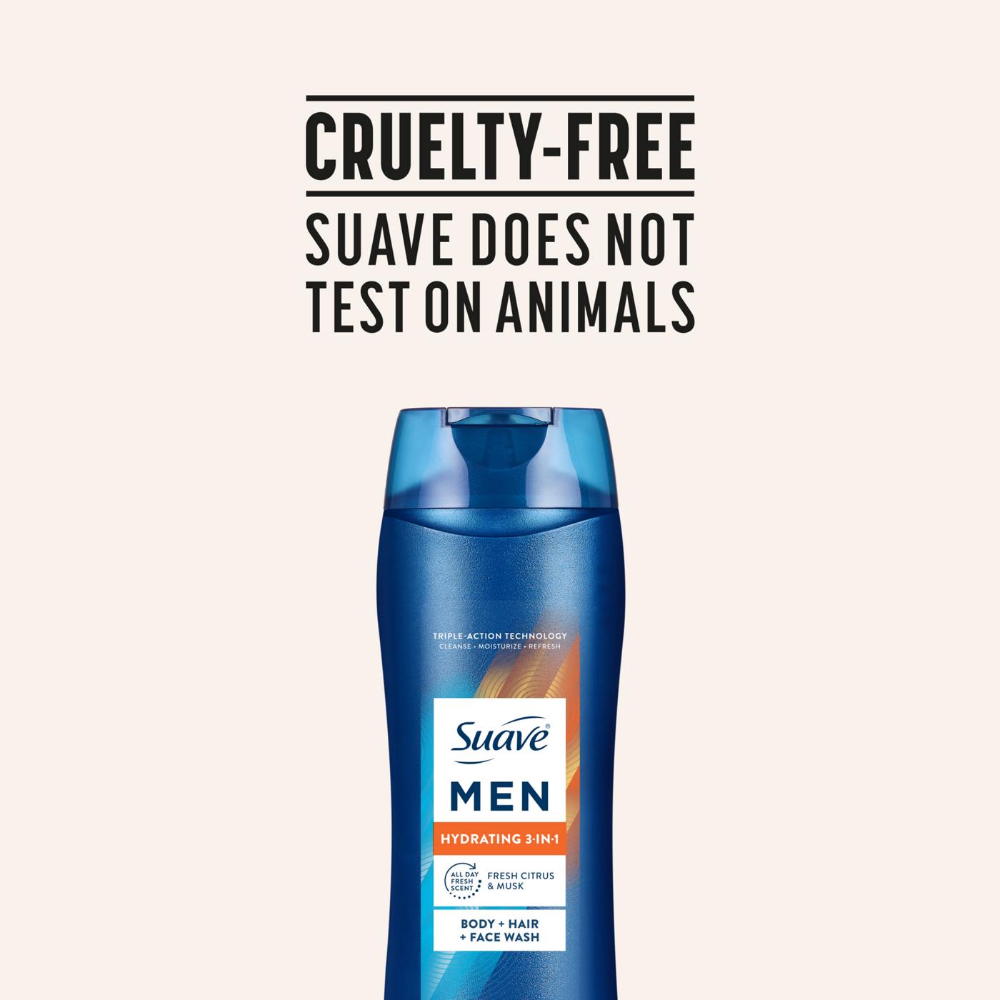 Suave Men 3 in 1 Mens Body Wash, Hair, Face and Body Wash Shop Body